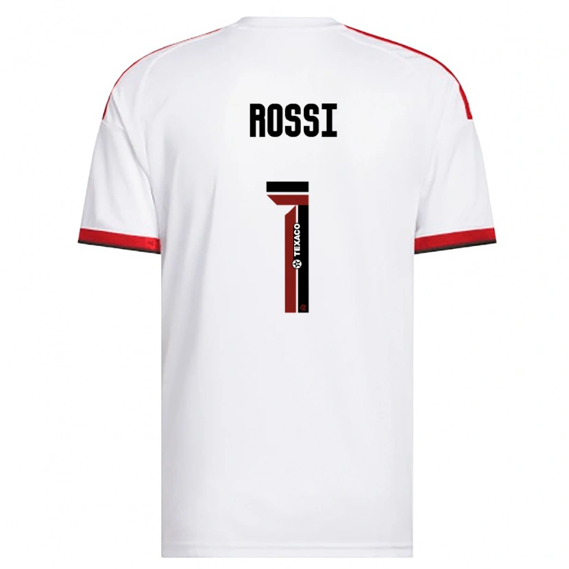 Danxen Mulher Camisola Agustín Rossi #1 Branco Vermelho Preto Alternativa 2026/27 Camisa Brasil