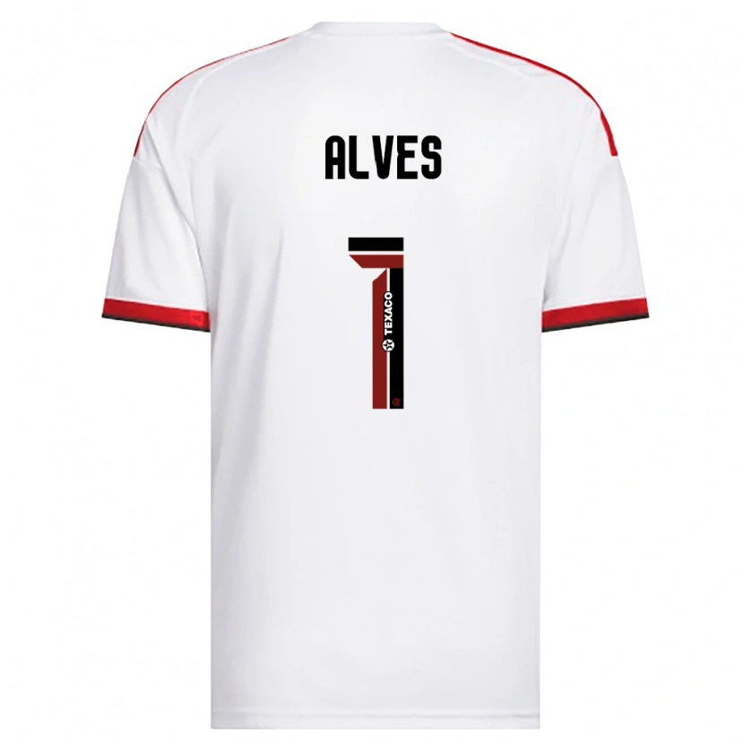 Danxen Mulher Camisola Diego Alves #1 Branco Vermelho Preto Alternativa 2026/27 Camisa Brasil