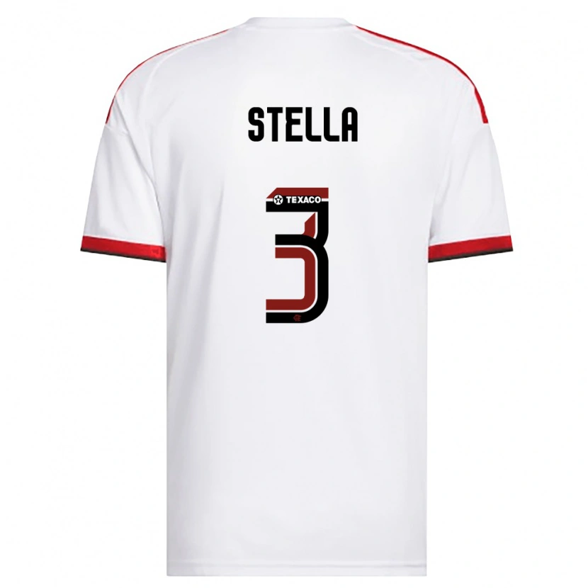 Danxen Mulher Camisola Stella #3 Branco Vermelho Preto Alternativa 2026/27 Camisa Brasil