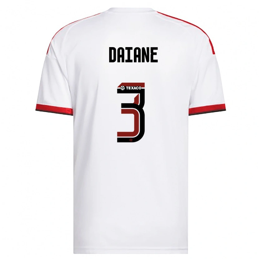 Danxen Mulher Camisola Daiane #3 Branco Vermelho Preto Alternativa 2026/27 Camisa Brasil