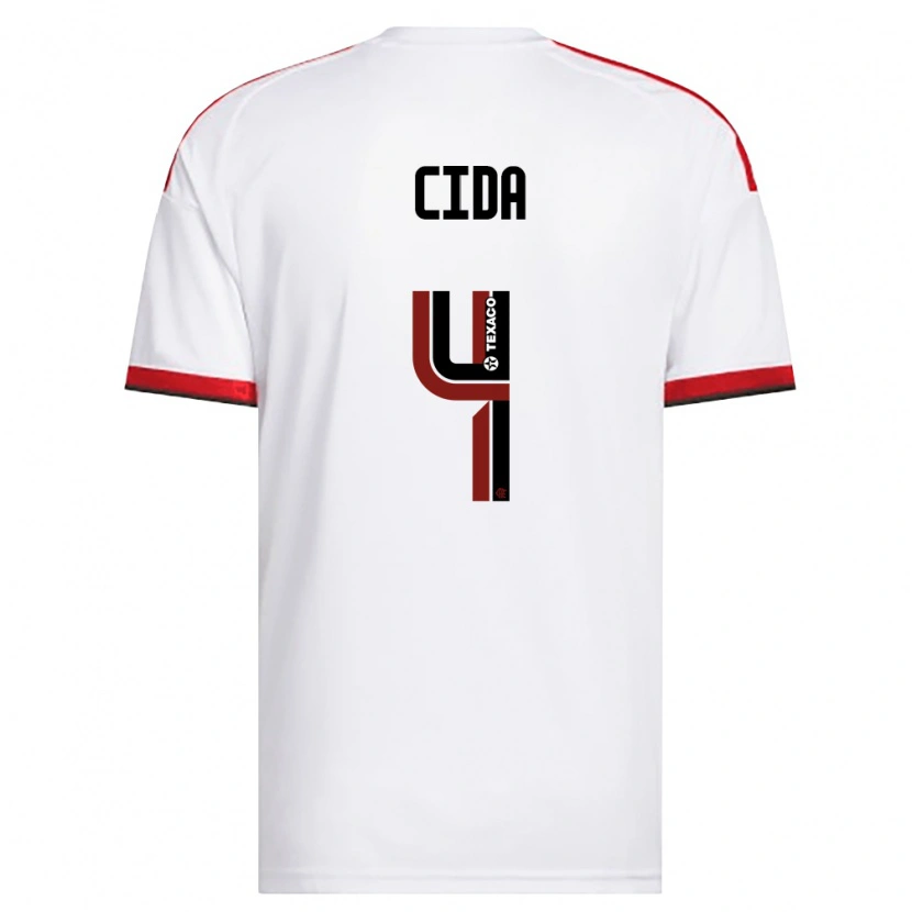 Danxen Mulher Camisola Cida #4 Branco Vermelho Preto Alternativa 2026/27 Camisa Brasil