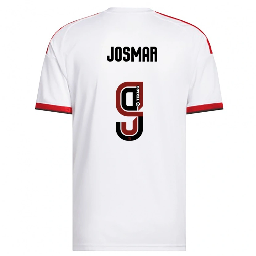 Danxen Mulher Camisola Josmar Silva Miranda #9 Branco Vermelho Preto Alternativa 2026/27 Camisa Brasil