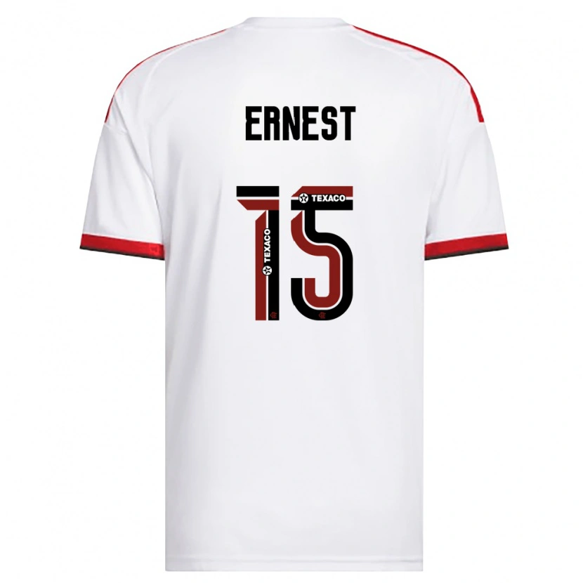 Danxen Mulher Camisola Ernest Muñoz Mellis #15 Branco Vermelho Preto Alternativa 2026/27 Camisa Brasil