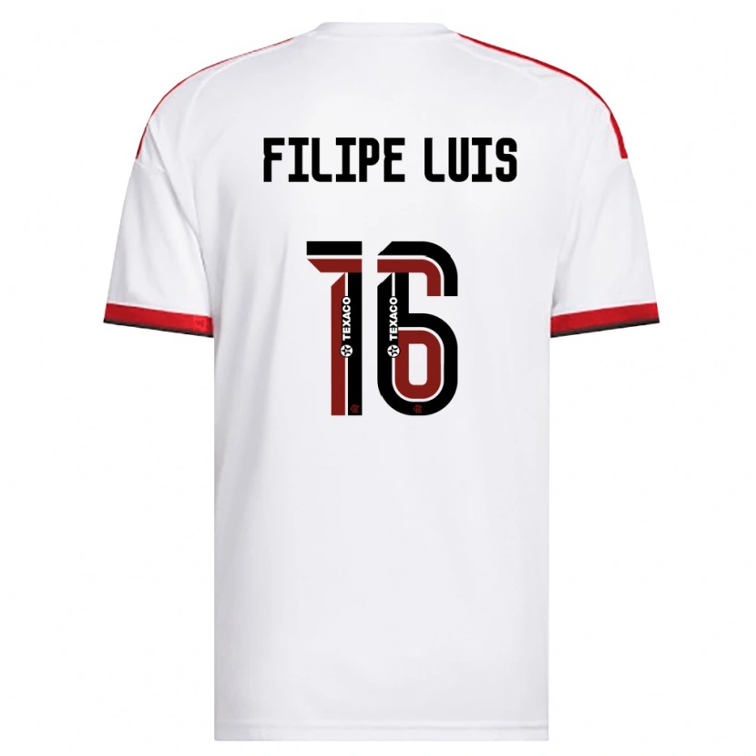 Danxen Mulher Camisola Filipe Luis #16 Branco Vermelho Preto Alternativa 2026/27 Camisa Brasil