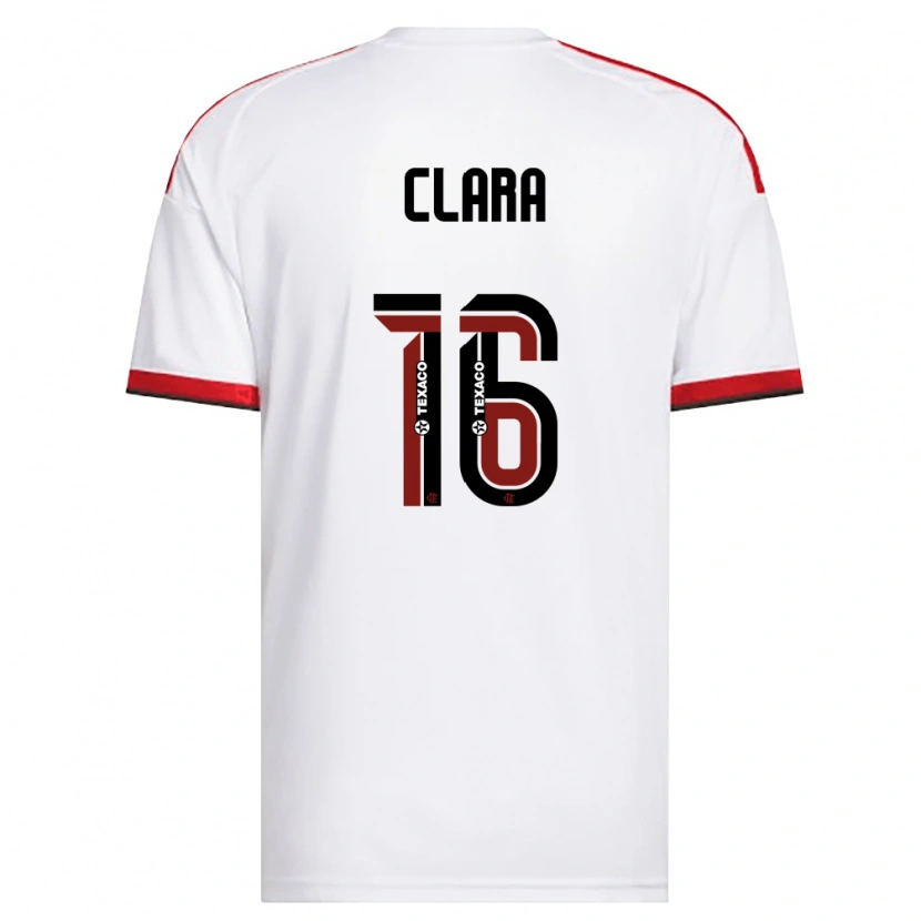 Danxen Mulher Camisola Ana Clara #16 Branco Vermelho Preto Alternativa 2026/27 Camisa Brasil