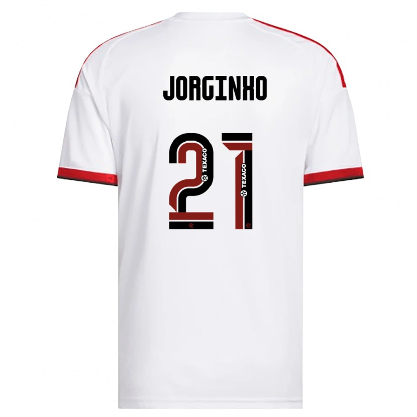 Danxen Mulher Camisola Jorginho #21 Branco Vermelho Preto Alternativa 2026/27 Camisa Brasil
