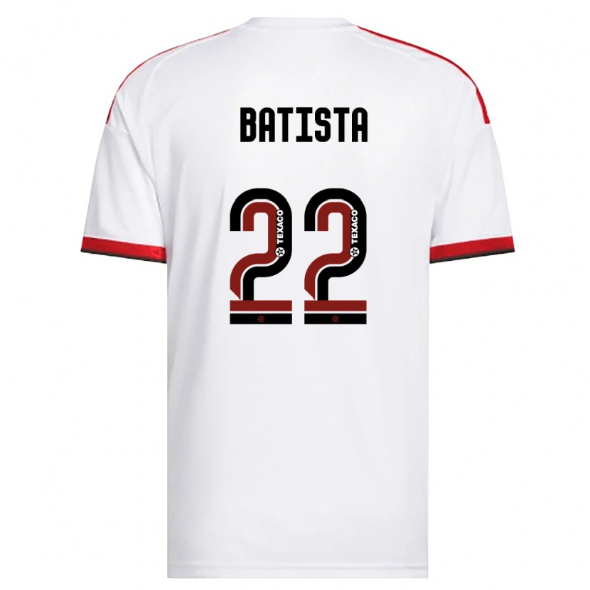 Danxen Mulher Camisola Gabriel Batista #22 Branco Vermelho Preto Alternativa 2026/27 Camisa Brasil
