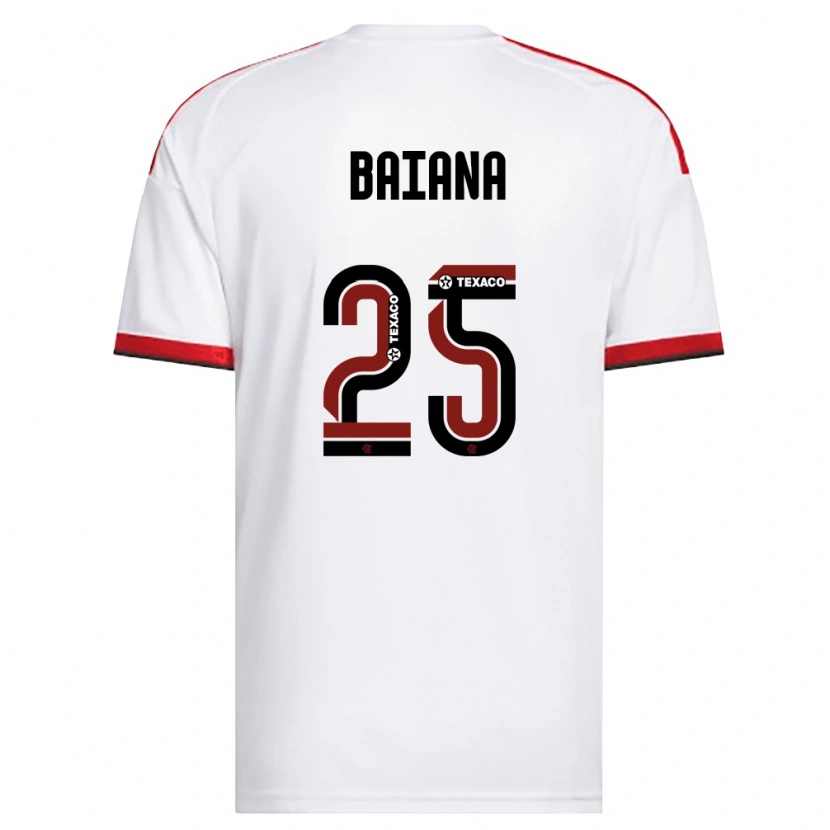 Danxen Mulher Camisola Larissa Baiana #25 Branco Vermelho Preto Alternativa 2026/27 Camisa Brasil