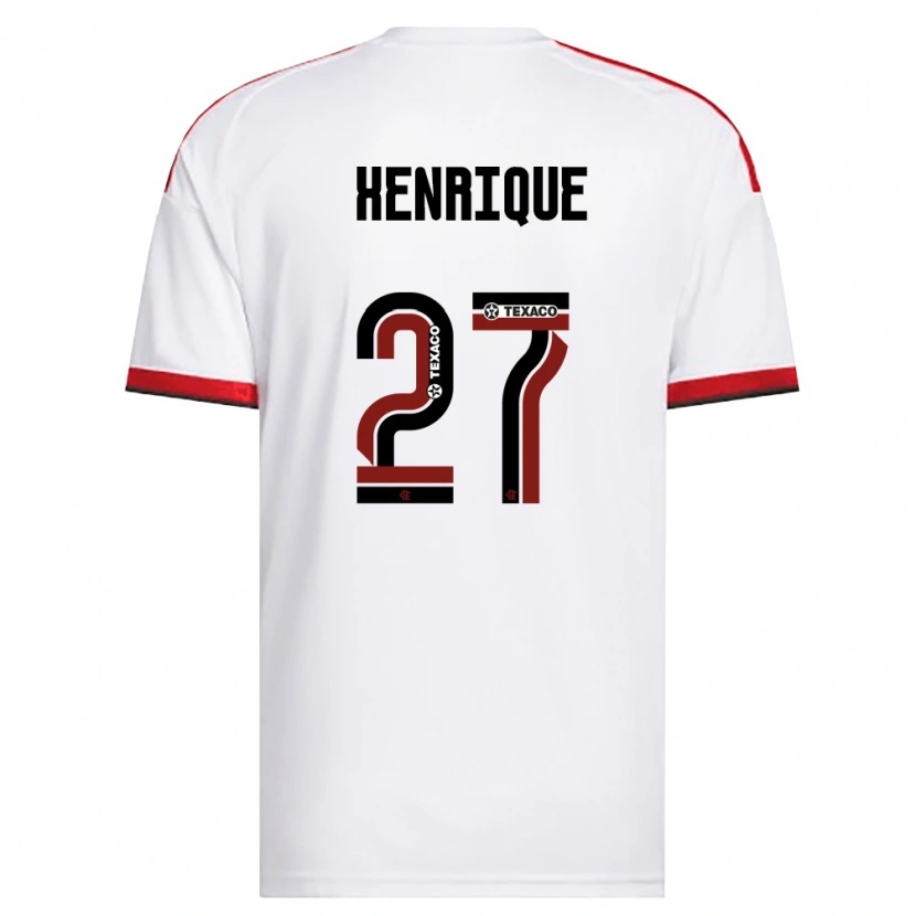Danxen Mulher Camisola Bruno Henrique #27 Branco Vermelho Preto Alternativa 2026/27 Camisa Brasil