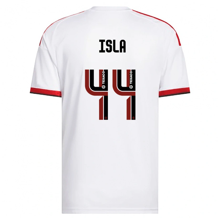 Danxen Mulher Camisola Mauricio Isla #44 Branco Vermelho Preto Alternativa 2026/27 Camisa Brasil