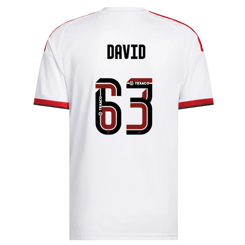 Danxen Mulher Camisola David Viana De Oliveira #63 Branco Vermelho Preto Alternativa 2026/27 Camisa Brasil