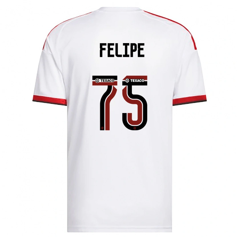 Danxen Mulher Camisola Luiz Felipe #75 Branco Vermelho Preto Alternativa 2026/27 Camisa Brasil