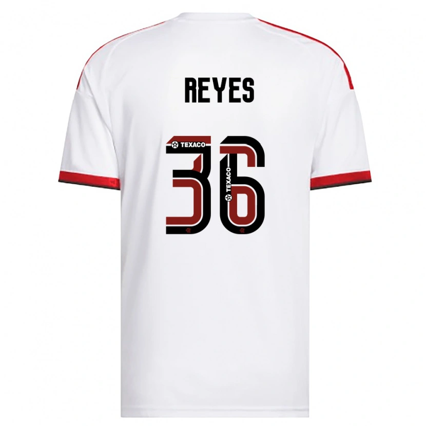 Danxen Mulher Camisola Diego Reyes Costilla #36 Branco Vermelho Preto Alternativa 2026/27 Camisa Brasil