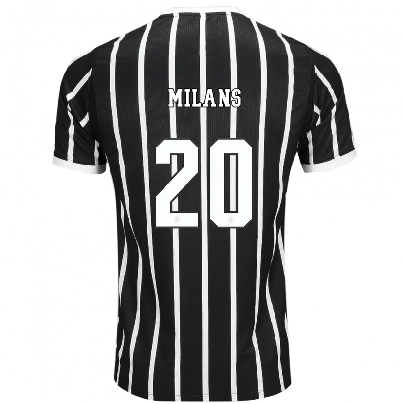 Danxen Mulher Camisola Pedro Milans #20 Preto Branco Vermelho Alternativa 2026/27 Camisa Brasil
