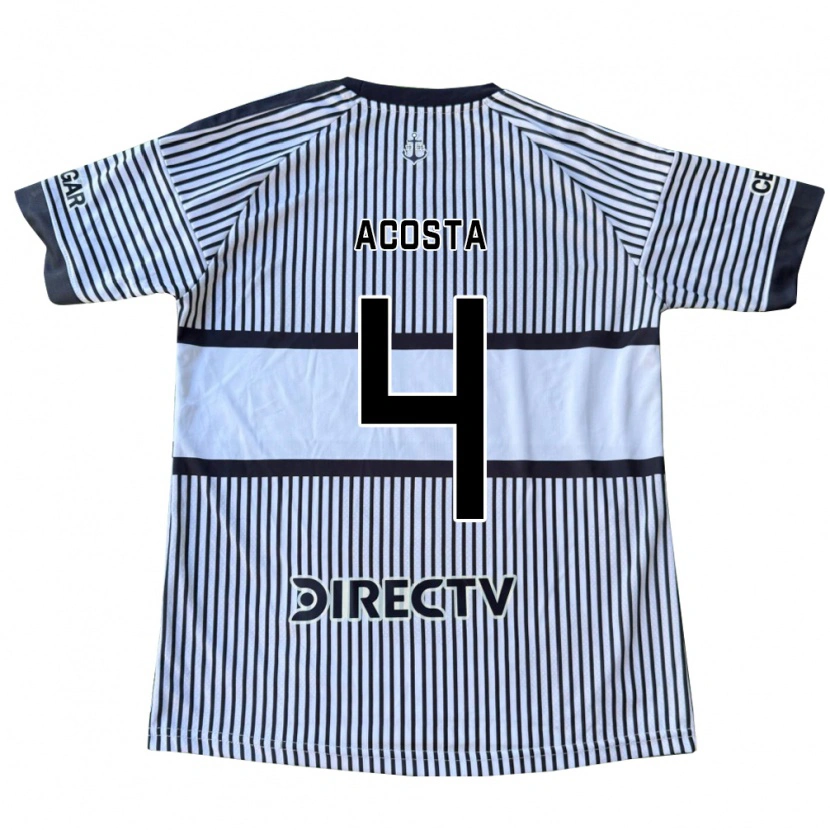 Danxen Mulher Camisola Natan Acosta #4 Branco Preto Amarelo Alternativa 2026/27 Camisa Brasil