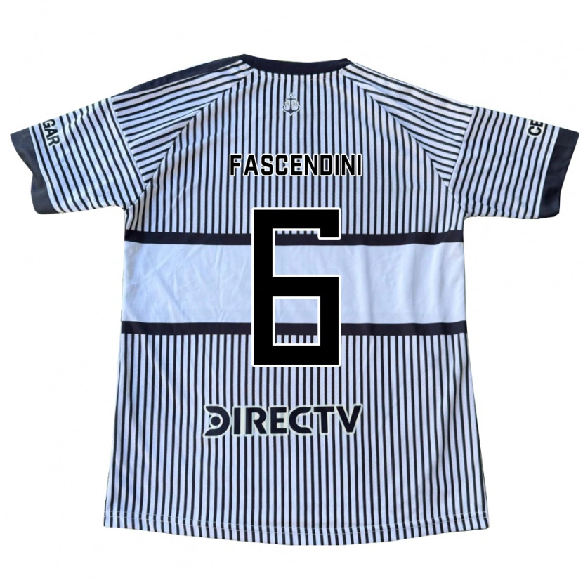 Danxen Mulher Camisola Valentin Fascendini #6 Branco Preto Amarelo Alternativa 2026/27 Camisa Brasil