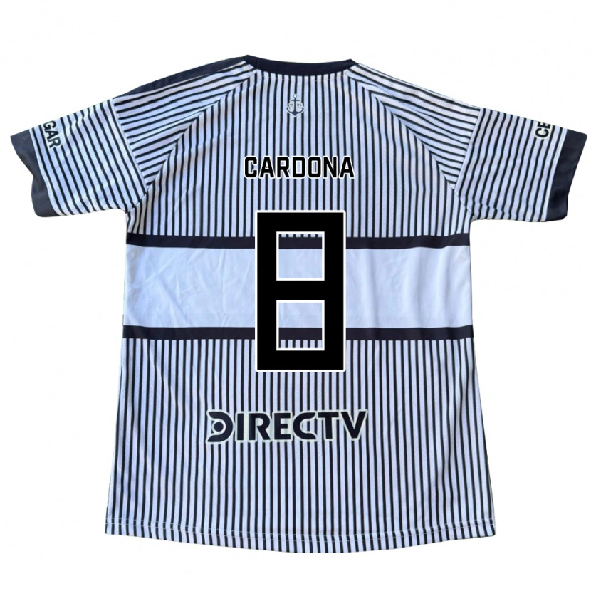 Danxen Mulher Camisola Edwin Cardona #8 Branco Preto Amarelo Alternativa 2026/27 Camisa Brasil