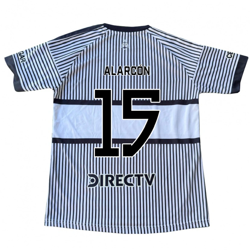 Danxen Mulher Camisola Williams Alarcón #15 Branco Preto Amarelo Alternativa 2026/27 Camisa Brasil