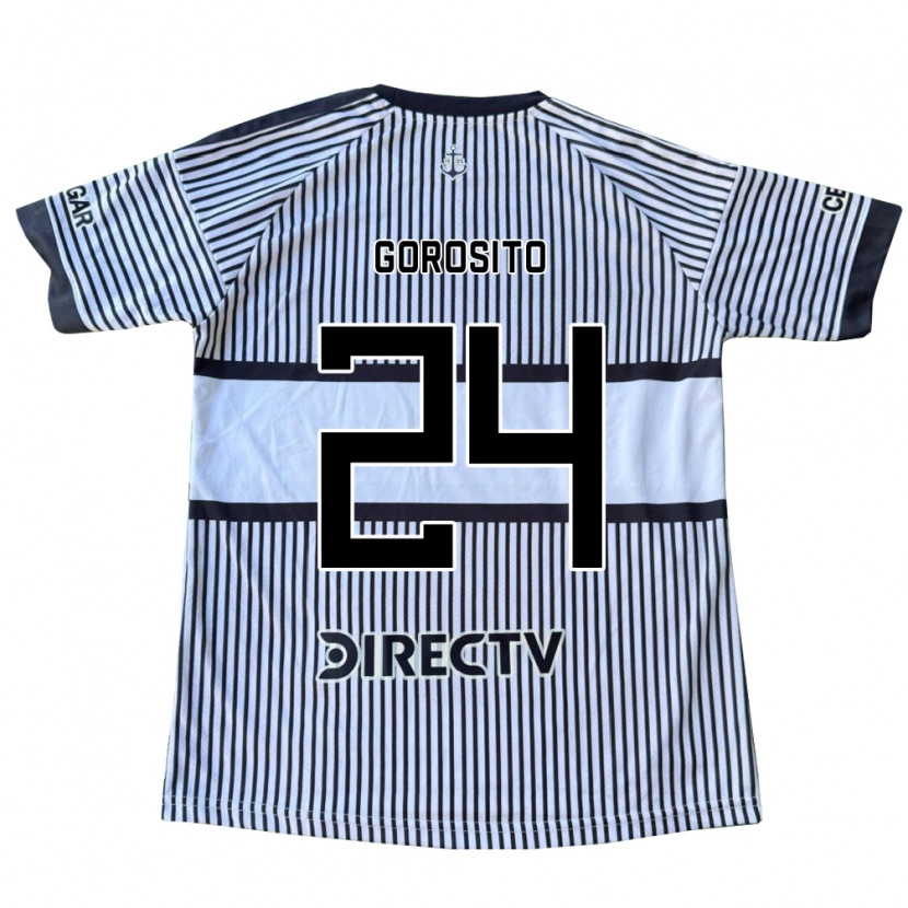 Danxen Mulher Camisola Dylan Gorosito #24 Branco Preto Amarelo Alternativa 2026/27 Camisa Brasil
