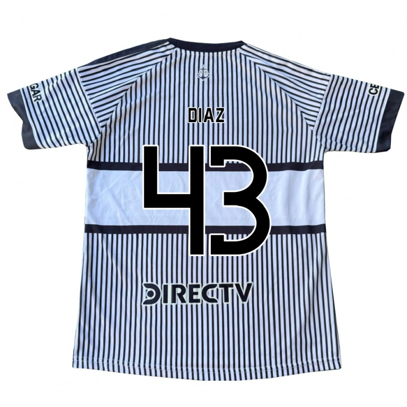 Danxen Mulher Camisola Tomas Diaz #43 Branco Preto Amarelo Alternativa 2026/27 Camisa Brasil
