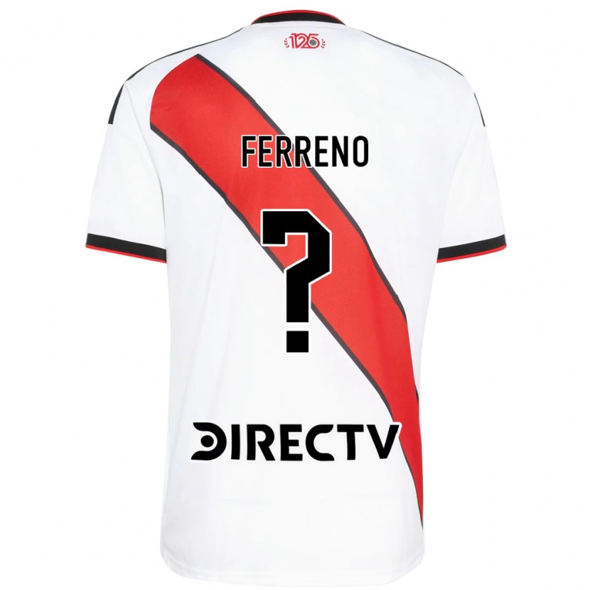 Danxen Criança Camisola Leon Gomez Ferreno #0 Vermelho Branco Preto Principal 2026/27 Camisa Brasil