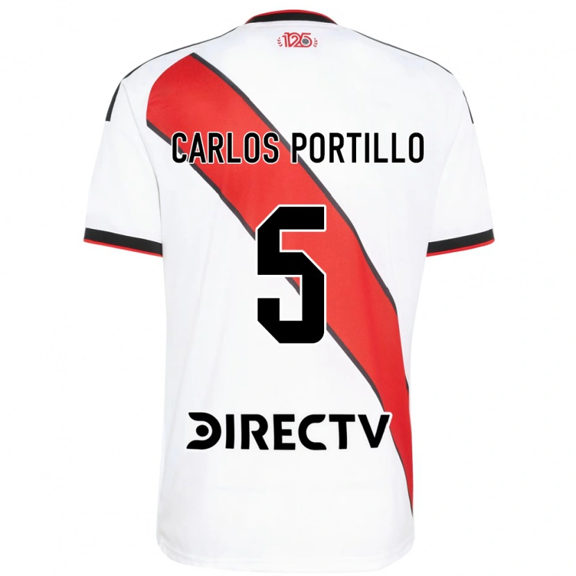 Danxen Criança Camisola Juan Carlos Portillo #5 Vermelho Branco Preto Principal 2026/27 Camisa Brasil