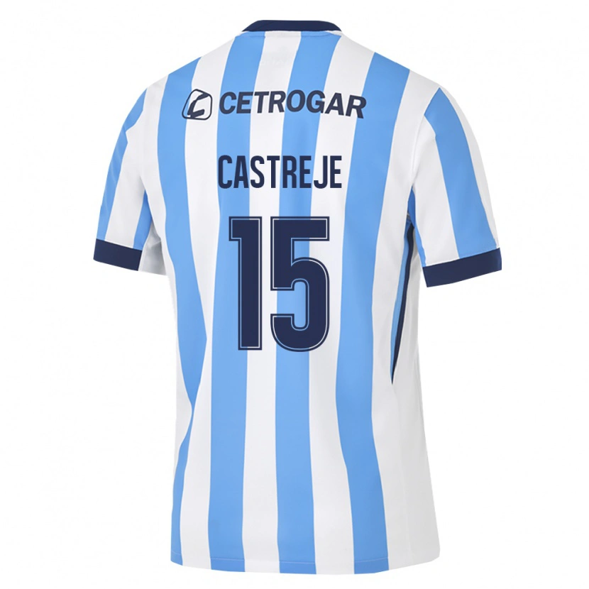 Danxen Criança Camisola Bautista Castreje #15 Azul Claro Branco Preto Principal 2026/27 Camisa Brasil