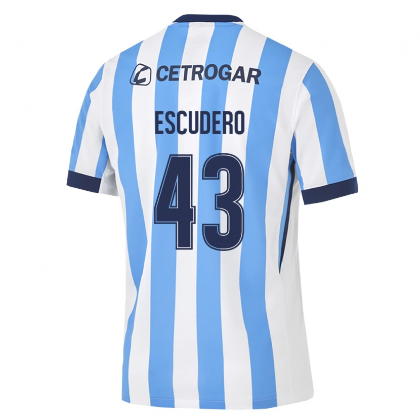 Danxen Criança Camisola Gonzalo Escudero #43 Azul Claro Branco Preto Principal 2026/27 Camisa Brasil