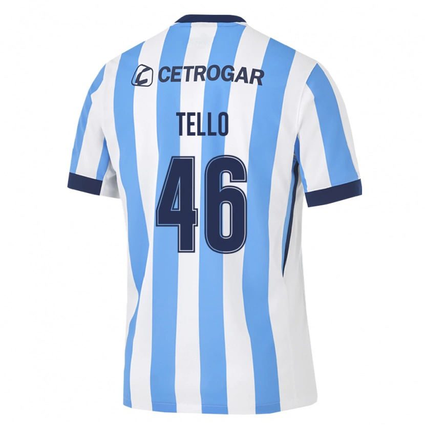 Danxen Criança Camisola Alejandro Tello #46 Azul Claro Branco Preto Principal 2026/27 Camisa Brasil