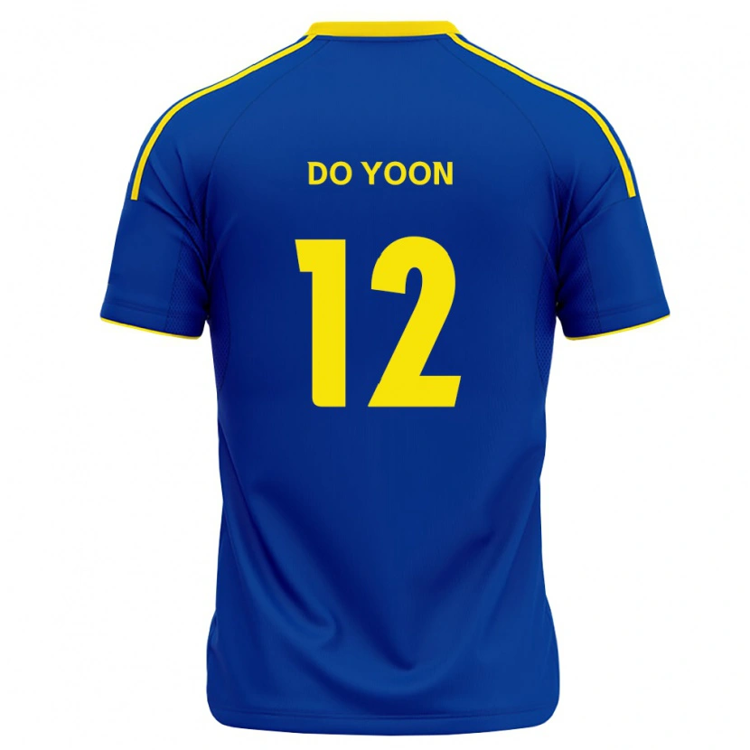 Danxen Criança Camisola Do-Yoon Tae #12 Azul Real Amarelo Principal 2026/27 Camisa Brasil