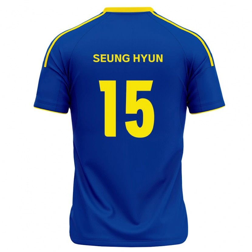 Danxen Criança Camisola Seung-Hyun Jung #15 Azul Real Amarelo Principal 2026/27 Camisa Brasil