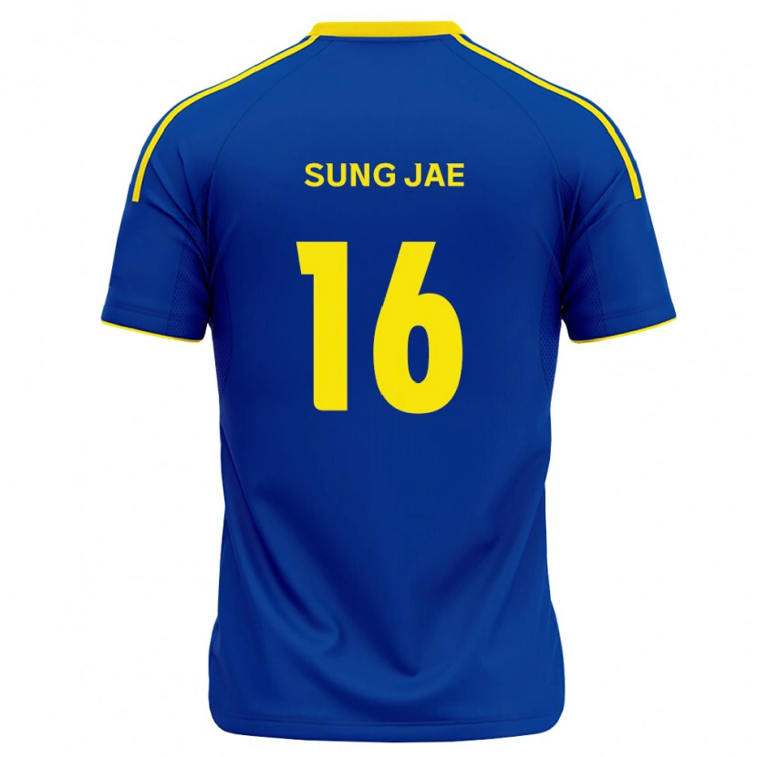 Danxen Criança Camisola Sung-Jae You #16 Azul Real Amarelo Principal 2026/27 Camisa Brasil