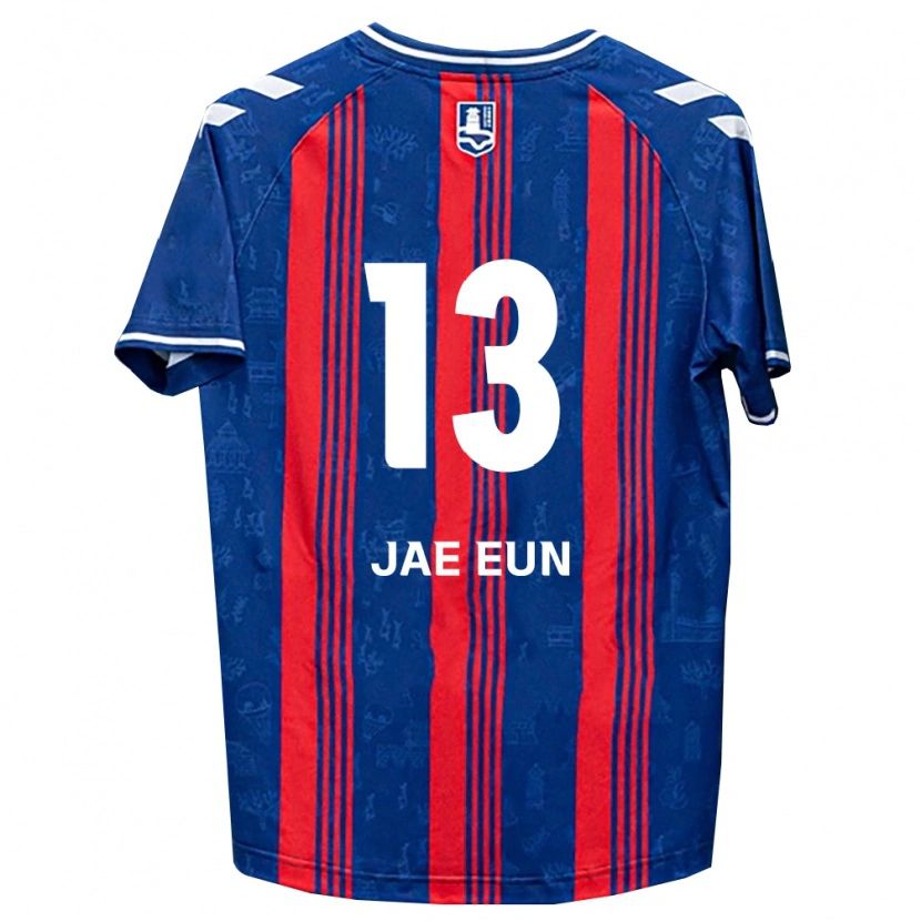 Danxen Criança Camisola Jae-Eun Song #13 Azul Vermelho Branco Principal 2026/27 Camisa Brasil