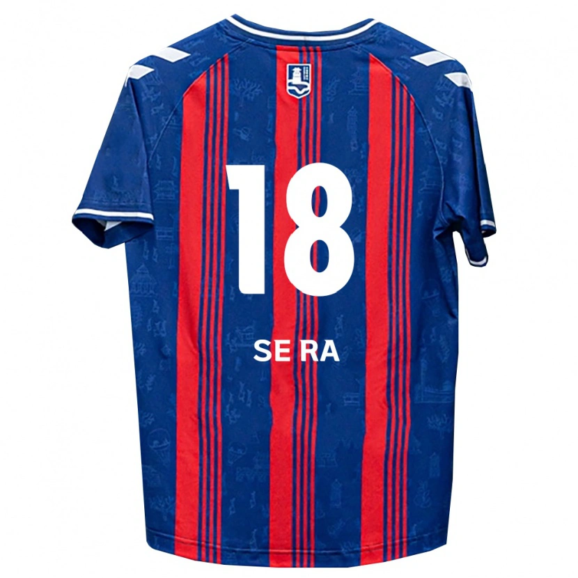 Danxen Criança Camisola Se-Ra Park #18 Azul Vermelho Branco Principal 2026/27 Camisa Brasil