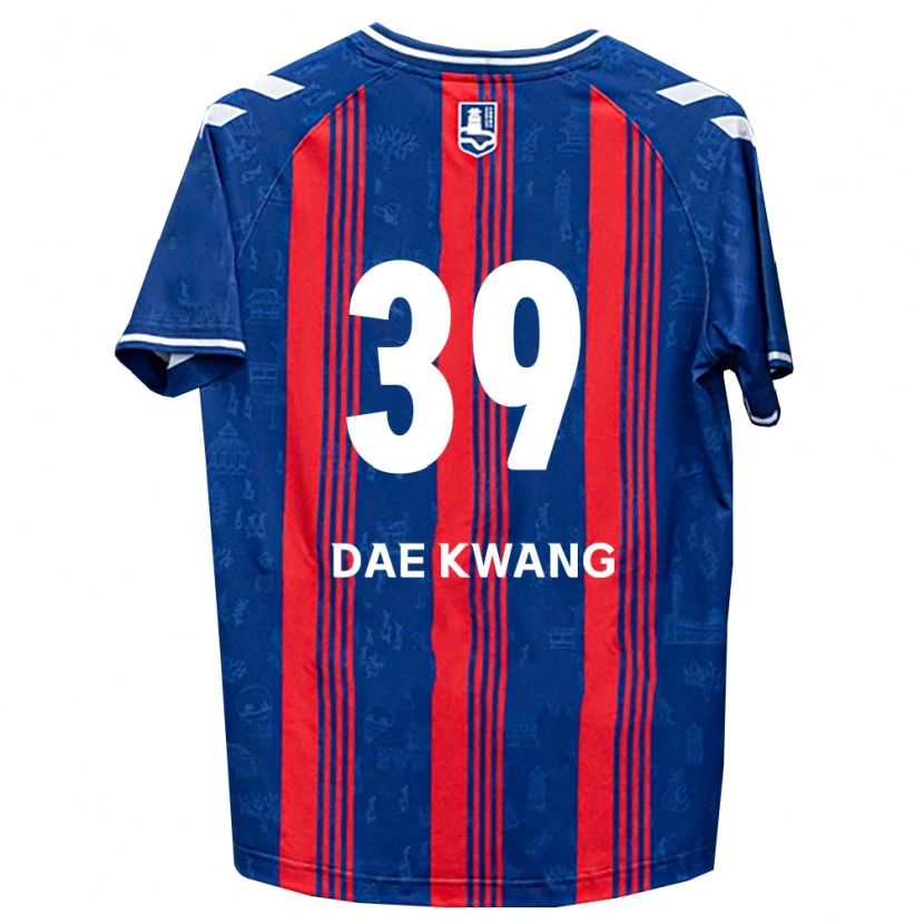 Danxen Criança Camisola Dae-Kwang Lee #39 Azul Vermelho Branco Principal 2026/27 Camisa Brasil