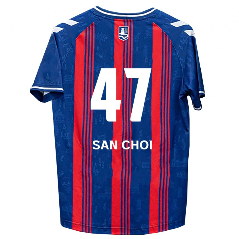 Danxen Criança Camisola San Choi #47 Azul Vermelho Branco Principal 2026/27 Camisa Brasil