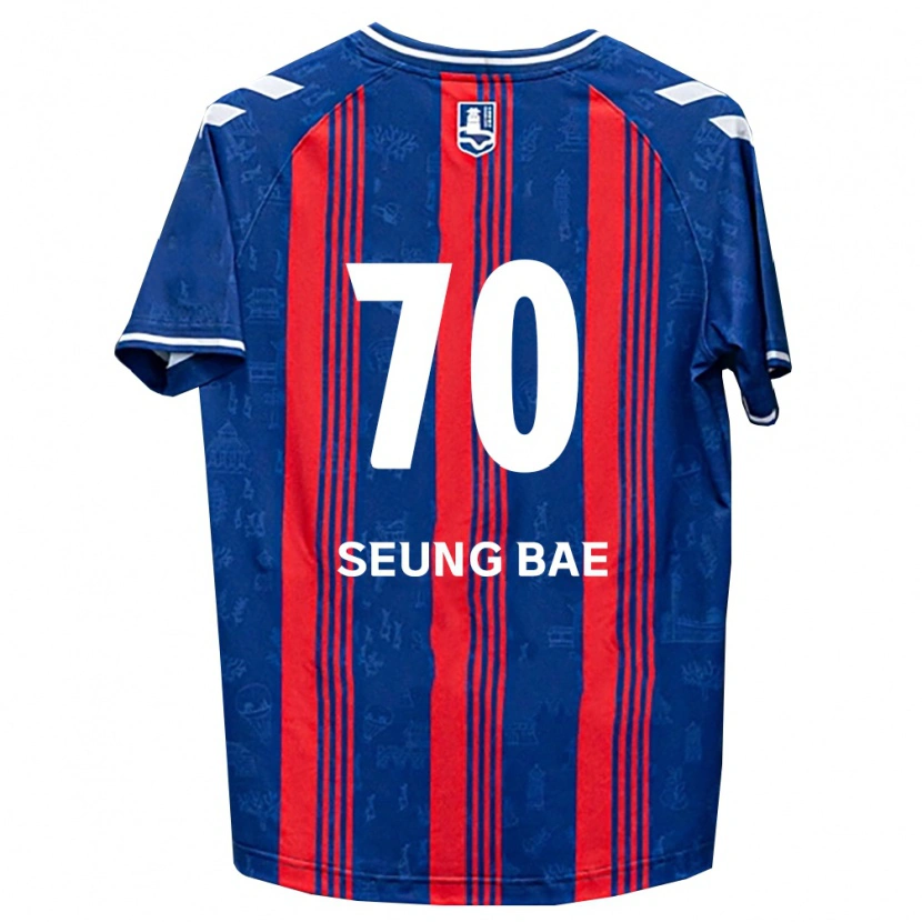 Danxen Criança Camisola Seung-Bae Jung #70 Azul Vermelho Branco Principal 2026/27 Camisa Brasil