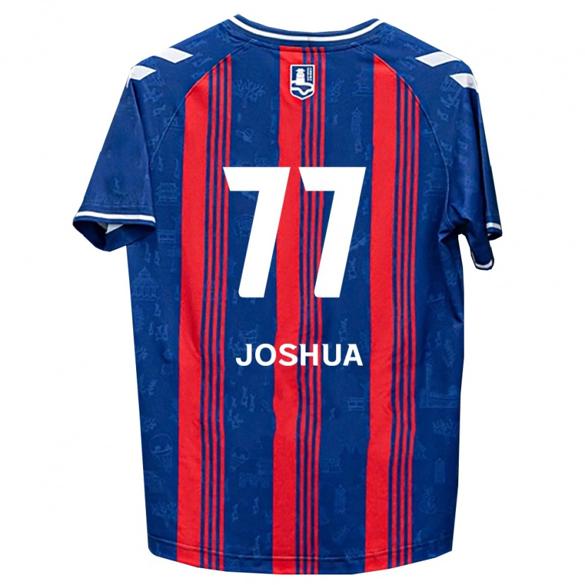 Danxen Criança Camisola Joshua Eui-Jin Chung #77 Azul Vermelho Branco Principal 2026/27 Camisa Brasil