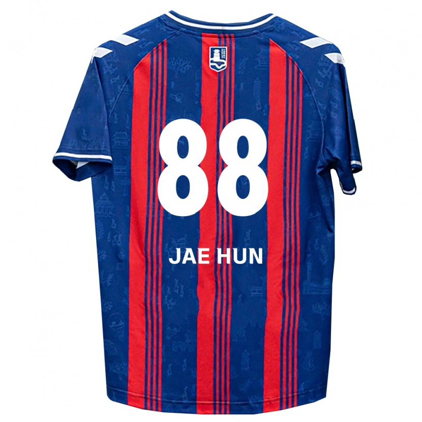 Danxen Criança Camisola Jae-Hun Park #88 Azul Vermelho Branco Principal 2026/27 Camisa Brasil