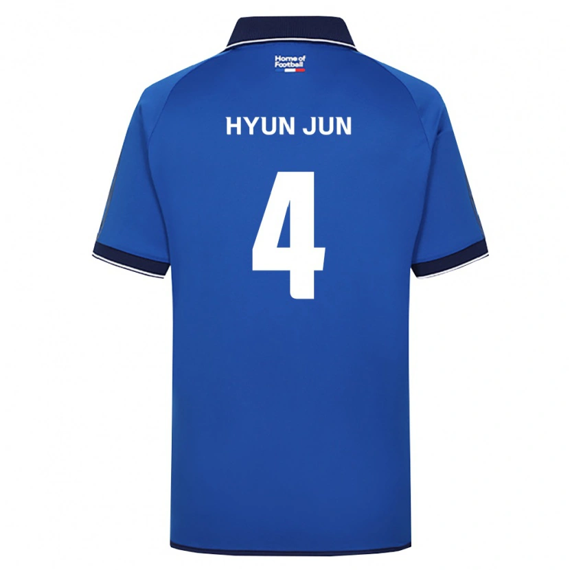 Danxen Criança Camisola Hyun-Jun Roh #4 Azul Real Branco Vermelho Principal 2026/27 Camisa Brasil