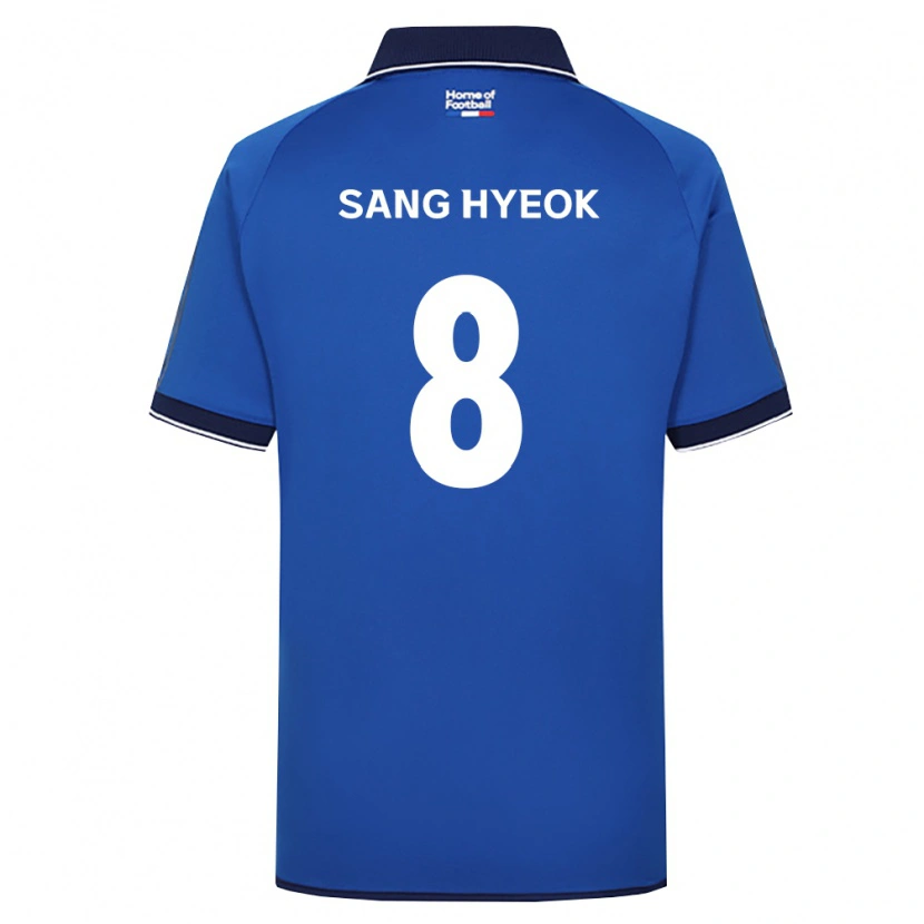 Danxen Criança Camisola Sang-Hyeok Park #8 Azul Real Branco Vermelho Principal 2026/27 Camisa Brasil