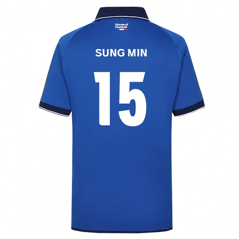 Danxen Criança Camisola Sung-Min Jung #15 Azul Real Branco Vermelho Principal 2026/27 Camisa Brasil