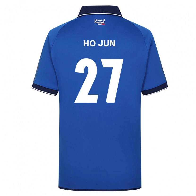 Danxen Criança Camisola Ho-Jun Son #27 Azul Real Branco Vermelho Principal 2026/27 Camisa Brasil