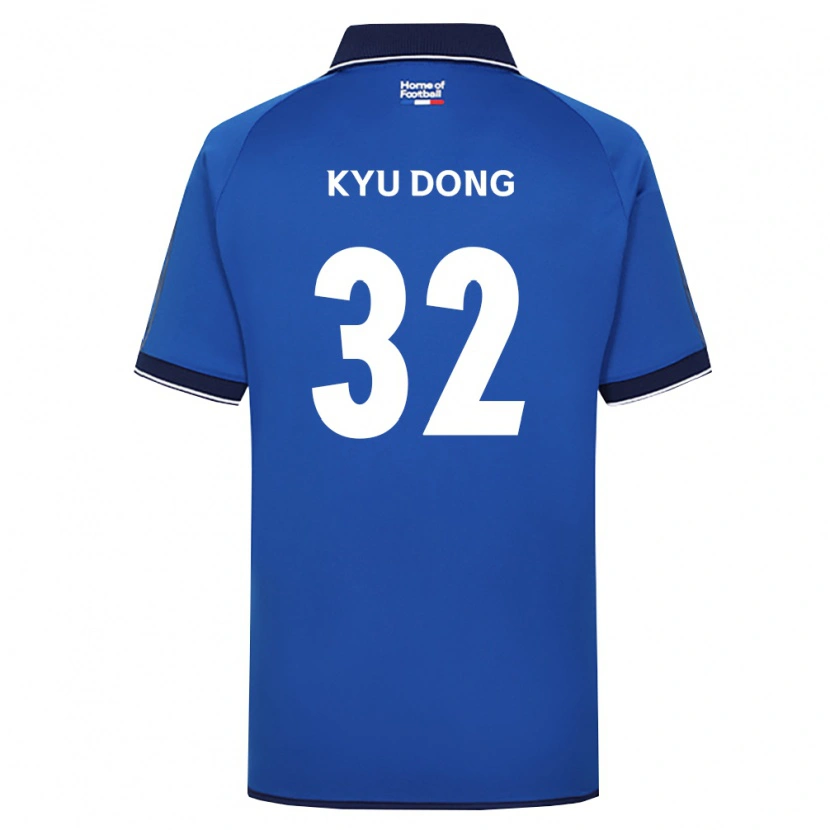 Danxen Criança Camisola Kyu-Dong Lee #32 Azul Real Branco Vermelho Principal 2026/27 Camisa Brasil