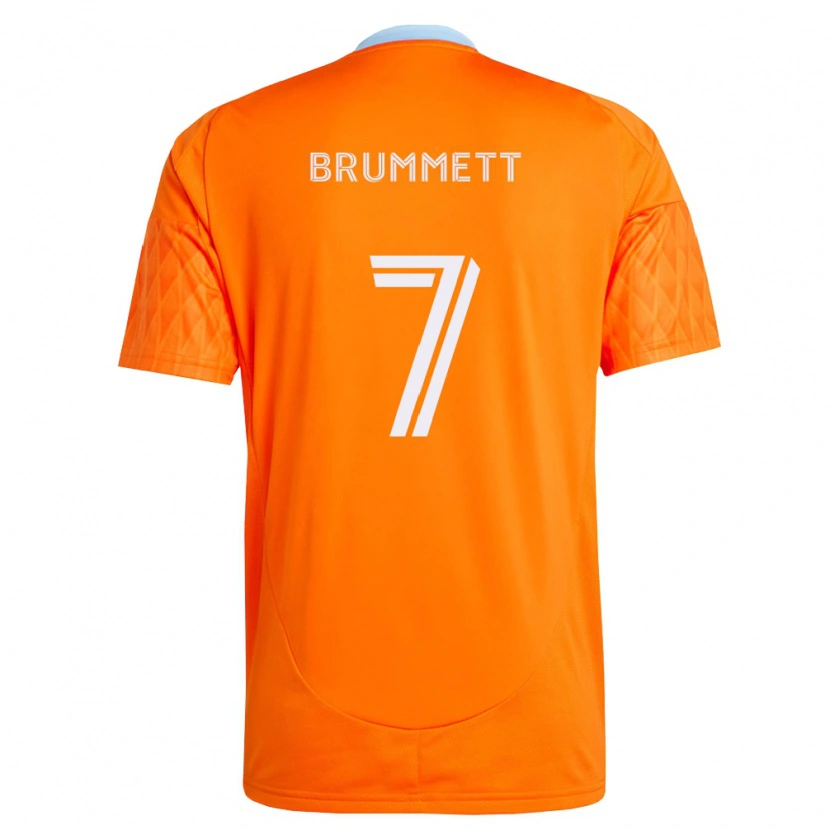 Danxen Criança Camisola Austin Brummett #7 Laranja Branco Principal 2026/27 Camisa Brasil