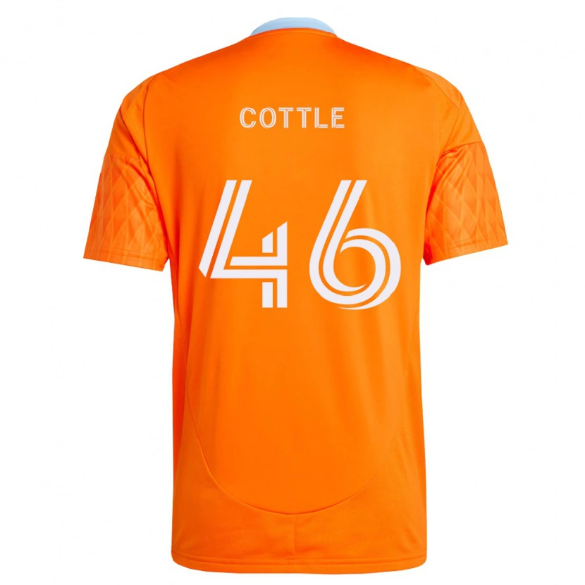 Danxen Criança Camisola Tristan Cottle #46 Laranja Branco Principal 2026/27 Camisa Brasil