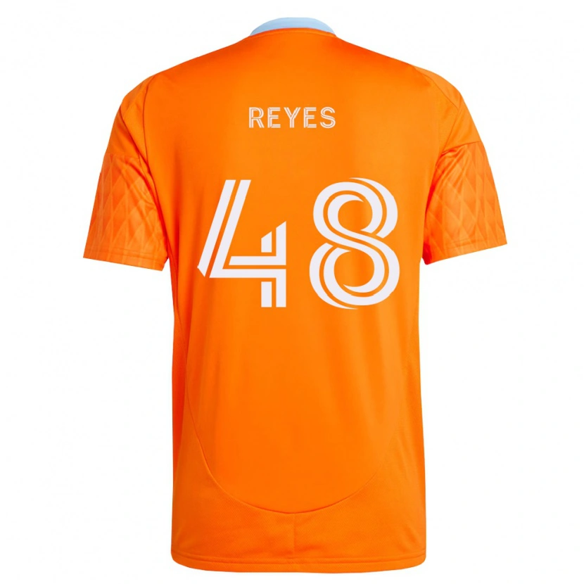 Danxen Criança Camisola Dylan Reyes #48 Laranja Branco Principal 2026/27 Camisa Brasil