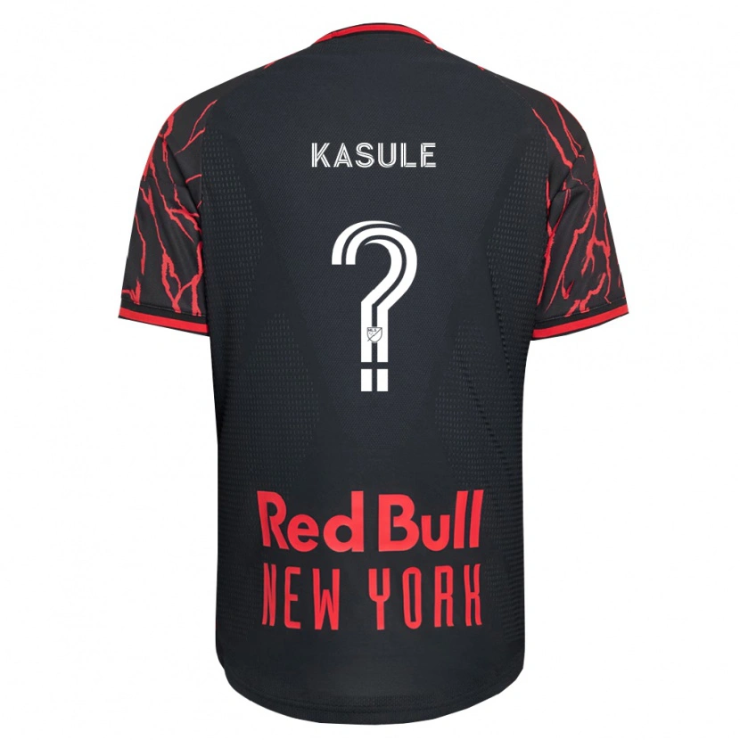 Danxen Criança Camisola Ibrahim Kasule #0 Vermelho Preto Branco Principal 2026/27 Camisa Brasil