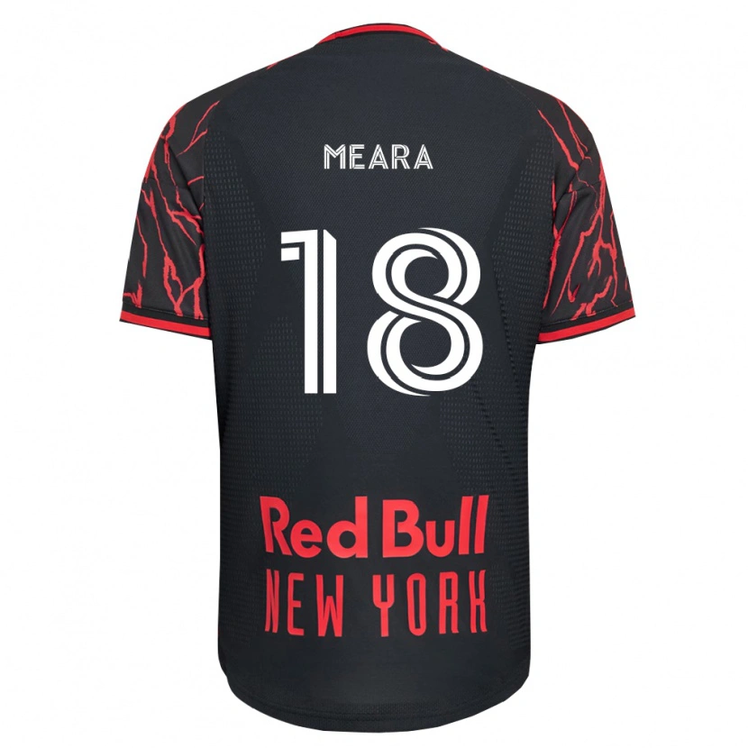 Danxen Criança Camisola Ryan Meara #18 Vermelho Preto Branco Principal 2026/27 Camisa Brasil