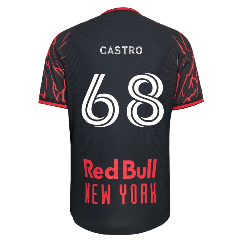 Danxen Criança Camisola Bradley Castro #68 Vermelho Preto Branco Principal 2026/27 Camisa Brasil